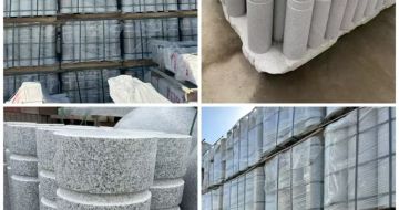 珠海 芝麻白花岗岩挡车柱、隔离柱多少钱