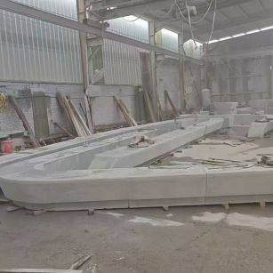 珠海 花岗岩整石坐凳拼装