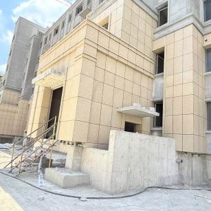 珠海 黄金麻干挂，工地实拍