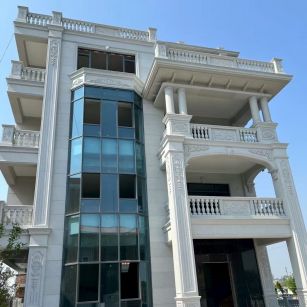 珠海 芝麻白花岗岩别墅外墙干挂效果展示