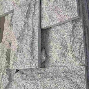 珠海 芝麻白自然面花岗岩成品板