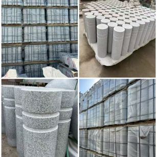 珠海 芝麻白花岗岩挡车柱、隔离柱多少钱