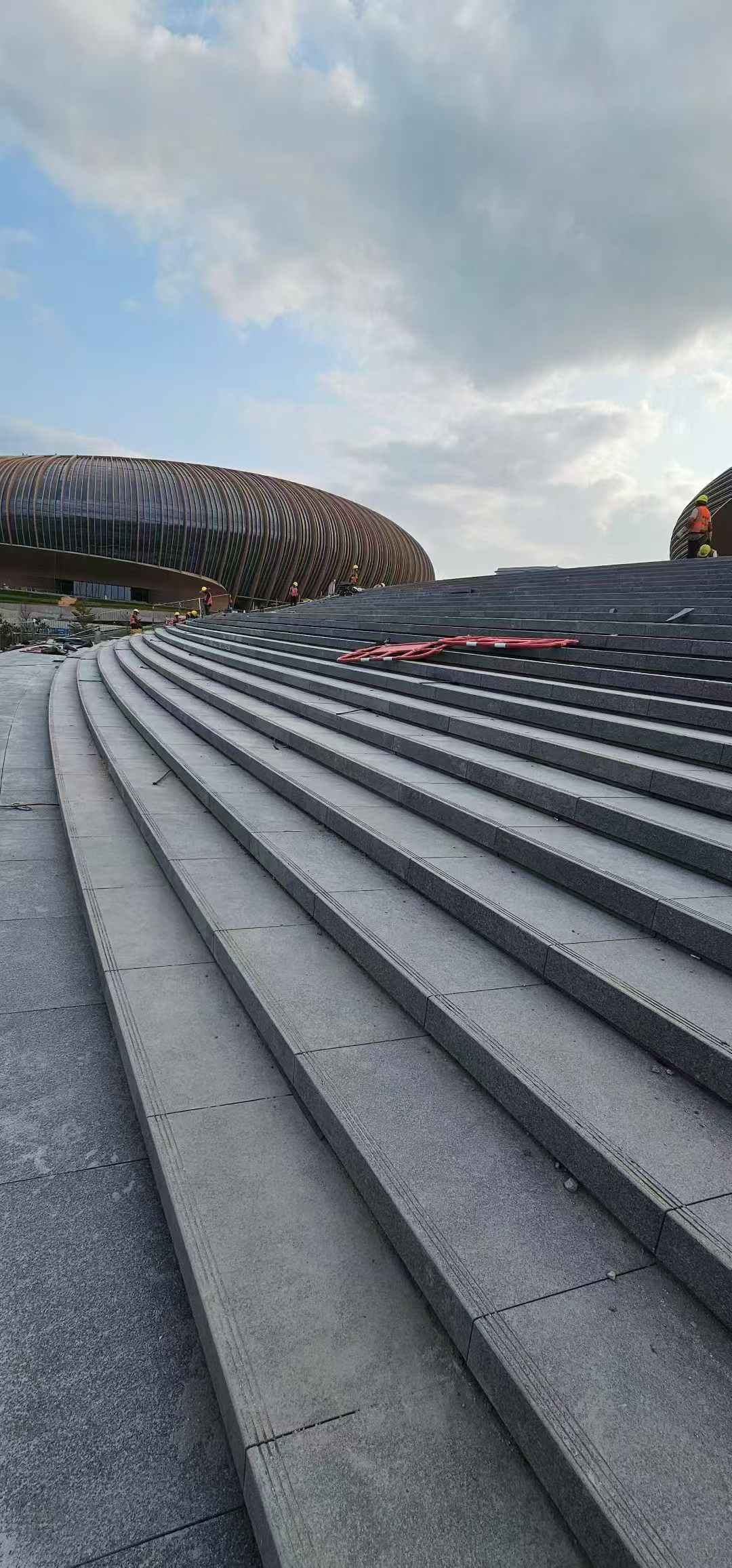 珠海 弧形整石台阶铺装效果图