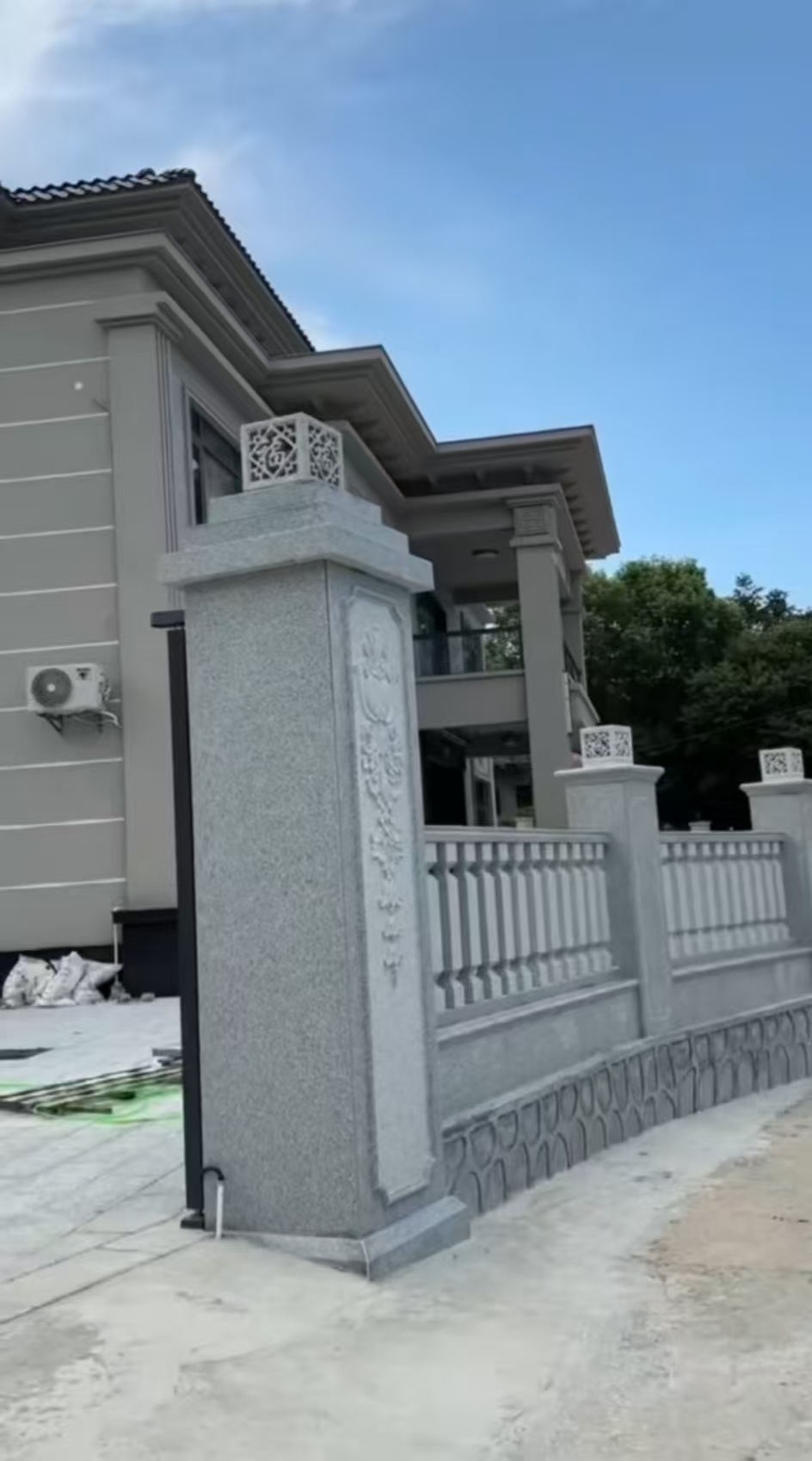 珠海 芝麻白别墅围墙栏杆，私人订制