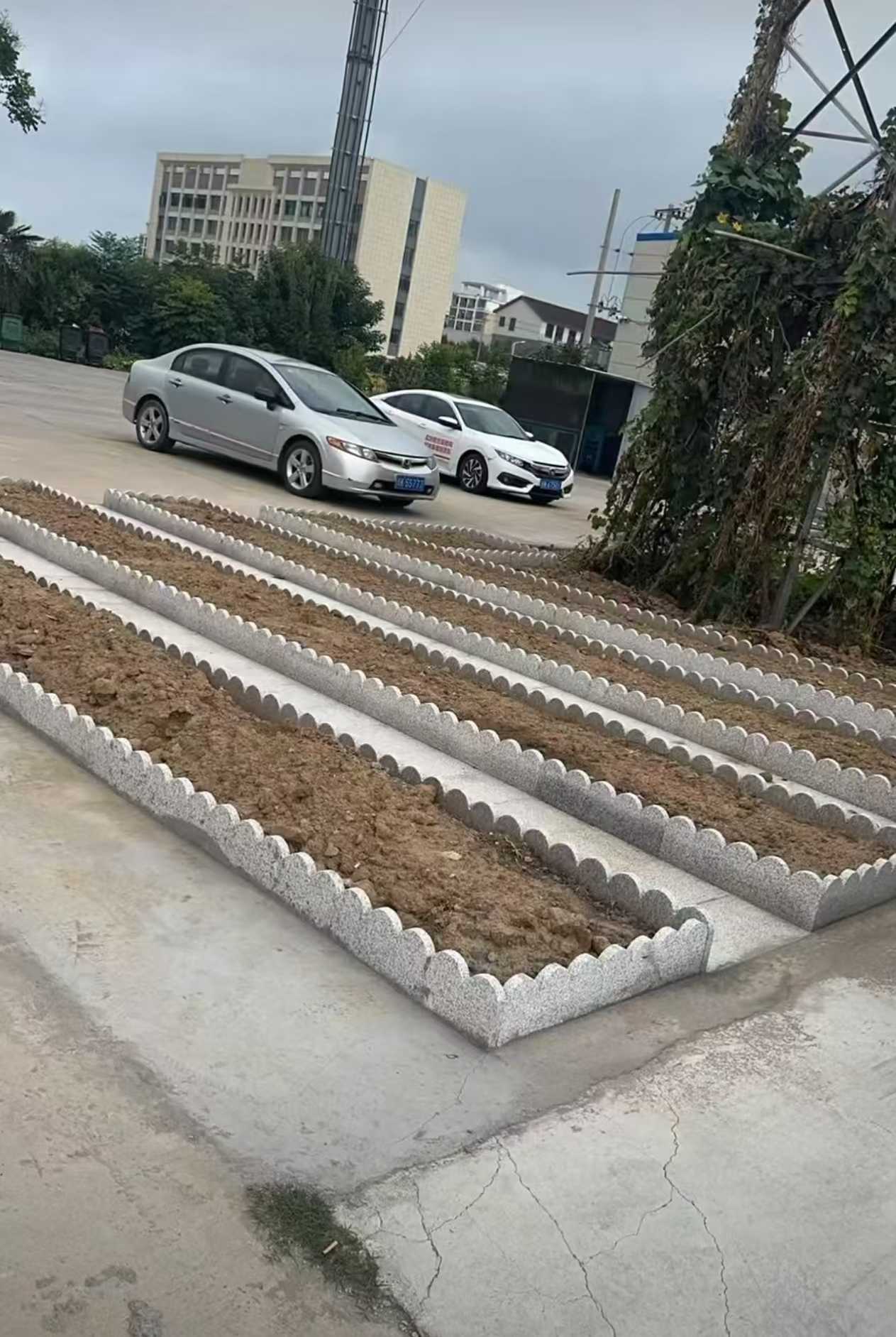 珠海 花边石、花围石、花园石安装效果