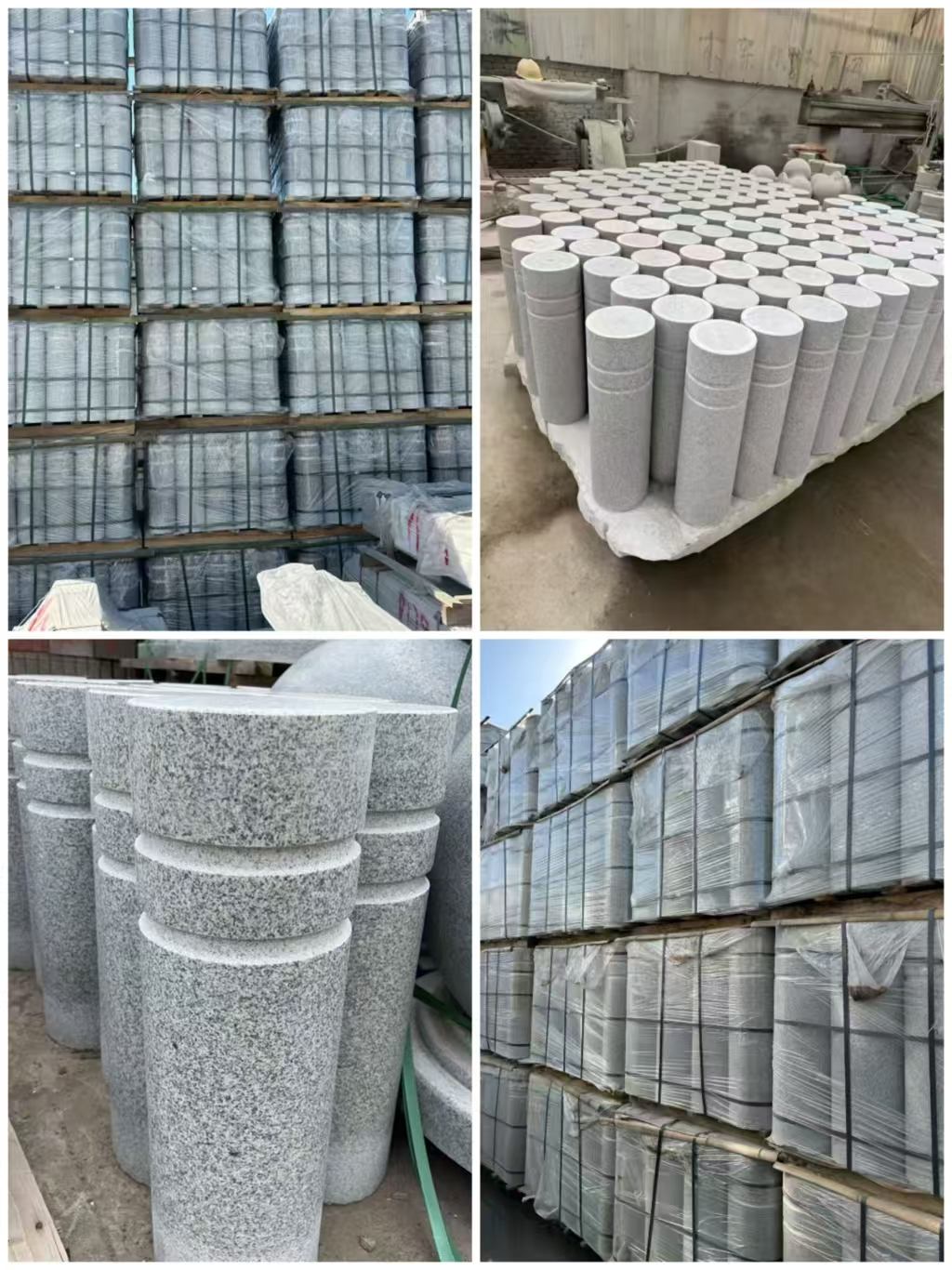 珠海 芝麻白花岗岩挡车柱、隔离柱多少钱